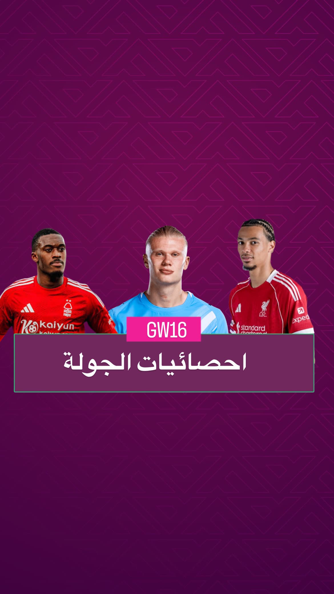 احصائيات الجولة 16